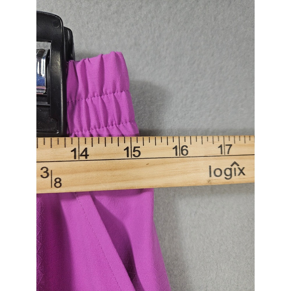 Puma ESS Ripstop Straight Pants Wild Berry Pink Snap Button Hem Womens Small NEW - Picture 3 of 13